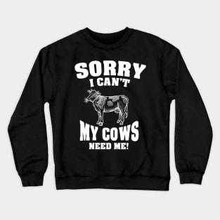 Farmer Cows Crewneck Sweatshirt